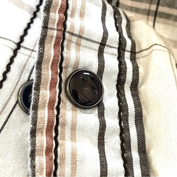 BKE Pearl Snap Button Down Shirt Sz-M - Picture 5 of 5